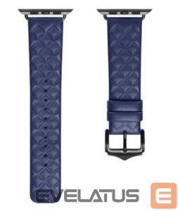 Siksniņa Dux Ducis  Strap Leather Watch 7 Band 7/6/5/4/3/2 / SE (41/40 / 38mm) Wristband Bracelet Genuine Leather Bracelet Blue Blue