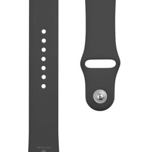 Dirželis Tactical Apple Watch 42/44/45mm Silicone Strap Black