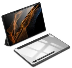 Kaaned Dux Ducis  Toby Armored Flip Smart Case Galaxy Tab S8 Ultra with Stylus Holder Black