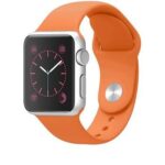 Rihm Tactical Apple Silicone Band for Apple Watch 44mm / 42mm Orange