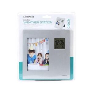 Fotoaparato priedas OMEGA  Digital Wheather Station with Photo Frame Silver