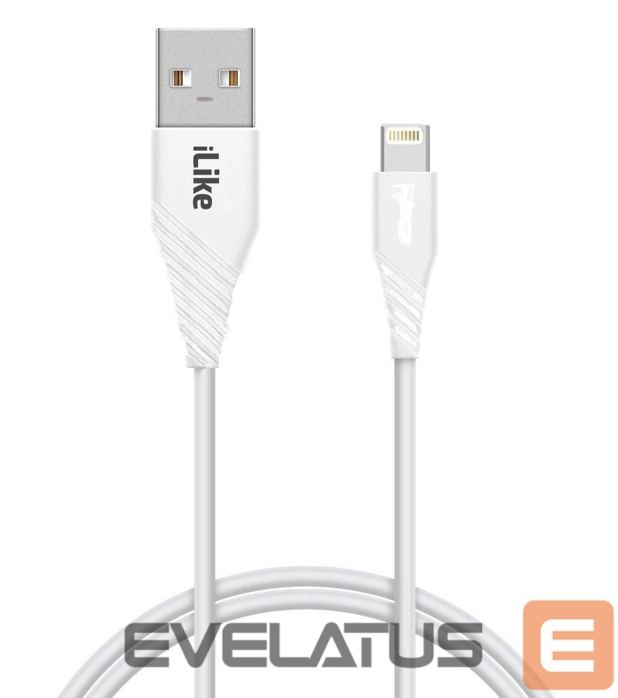 Kaabel iLike - iLike Evelatus Charging Cable for lightning devices CCI01 White