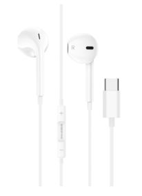 Vadu austiņas Borofone  BM80 MAGNIFICENT HEADPHONES WITH MICROPHONE TYPE C White