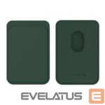 Maciņš universāla kabata Evelatus Universal iPhone Genuine leather wallet with MagSafe Dark Green