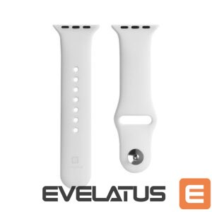 Siksniņa Evelatus  Apple Watch 38/40/41mm Silicone Loop Watch Straps (110mm S/M) White