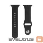 Siksniņa Evelatus  Apple Watch 42/44/45mm Silicone Loop Watch Straps (S/M 110mm) Black