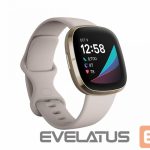 Умные часы Fitbit  Sense Lunar Soft Gold Stainless Steel White