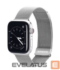 Siksniņa Dux Ducis Apple Strap Watch Band Ultra / 8/7/6/5/4/3/2 / SE (49/45/44 / 42mm) Magnetic Silver