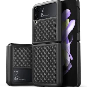 Tagakaaned Dux Ducis Samsung Galaxy Z Flip 4 leather case Venice Black