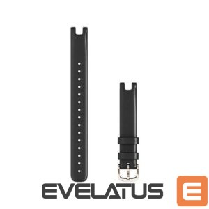 Siksniņa Garmin  Lily Leather Watch Strap 14 mm (L) Black