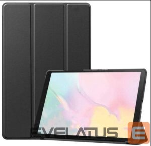 Book case Evelatus  Galaxy Tab A7 10.4 (2022) with imitate microfiber inside Black