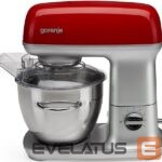Mikseri un blenderi GORENJE  Kitchen machine MMC1000RLR	 Number of speeds 7, 1000 W, Bowl capacity 4.5 L, Aluminium, Stainless Steel/Red 
