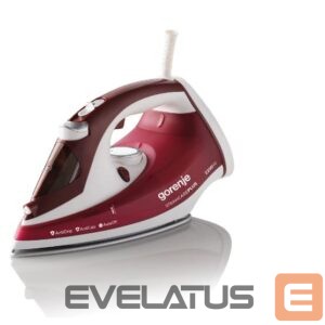 Triikrauad GORENJE  Steam Iron SIH2200RBC Steam Iron, 2200 W, Water tank capacity 280 ml, Continuous steam 30 g/min, Red/White, Auto power off 