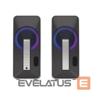 juhtmega kõlarid Genesis  Computer Speaker Helium 100BT RGB Gaming Speakers, Bluetooth, Silver/Black 