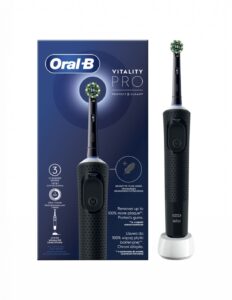 Toothbrush Oral-B  Electric Toothbrush D103 Vitality Pro Rechargeable, For adults, Number of brush heads included 1, Black, Number of teeth brushing modes 3 