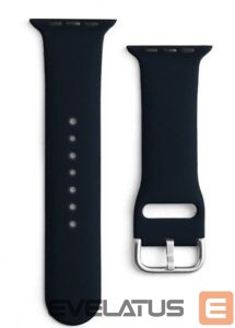 Siksniņa iLike  Watch Band Ultra / 8/7/6/5/4/3/2 / SE (49/45/44 / 42mm) Silicone Black