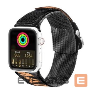 Siksniņa Dux Ducis  Strap (Outdoor Version) strap for Apple Watch Ultra, SE, 8, 7, 6, 5, 4, 3, 2, 1 (49, 45, 44, 42 mm) nylon Black Orange