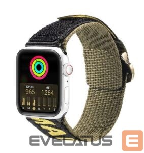 Siksniņa Dux Ducis  Strap (Outdoor Version) strap Apple Watch Ultra, SE, 8, 7, 6, 5, 4, 3, 2, 1 (49, 45, 44, 42 mm) Black Yellow
