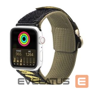 Siksniņa Dux Ducis  Strap (Outdoor Version) strap Apple Watch Ultra, SE, 8, 7, 6, 5, 4, 3, 2, 1 (49, 45, 44, 42 mm) Black Yellow