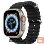 Rihm Dux Ducis  Strap Watch Strap 8 / 7 / 6 / 5 / 4 / 3 / 2 / SE (41 / 40 / 38mm) Silicone Band Bracelet Black