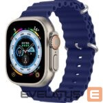 Siksniņa Dux Ducis Apple Silicone Strap for Apple Watch 38/40/41/42MM Navy Blue