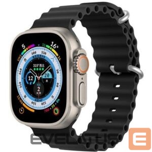 Strap Dux Ducis Apple Silicone Strap for Apple Watch 42/44/45/46/49MM Black