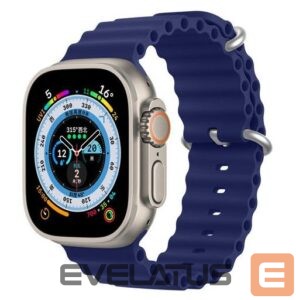 Dirželis Dux Ducis  Strap Watch Strap 8 / 7 / 6 / 5 / 4 / 3 / 2 / SE (45 / 44 / 42mm) Silicone Band Bracelet Navy Blue