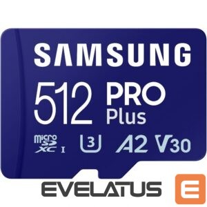 Atminties kortelės Samsung  PRO Plus microSD Card 512GB Blue