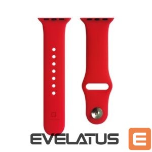 Siksniņa Evelatus  Evelatus Watch 38/40/41mm Silicone Loop Watch Straps (132mm M/L) Red