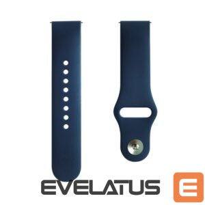 Siksniņa Evelatus  Evelatus Watch 20mm Silicone Loop Watch Straps (130mm M/L) Blue