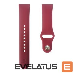 Siksniņa Evelatus  Evelatus Watch 22mm Silicone Loop Watch Straps (130mm M/L) Plum