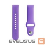 Siksniņa Evelatus  Evelatus Watch 22mm Silicone Loop Watch Straps (130mm M/L) Deep Purple