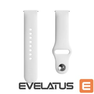 Siksniņa Evelatus  Evelatus Watch 22mm Silicone Loop Watch Straps (130mm M/L) White