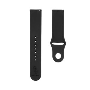 Rihm Connect  22mm Silicone Loop Watch Strap (S/M 110mm) Black