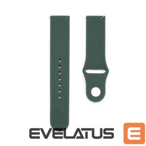 Strap Connect  22mm Silicone Loop Watch Strap (S/M 110mm) Olive