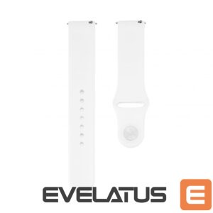 Siksniņa Connect  22mm Silicone Loop Watch Strap (130mm M/L) White