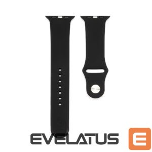 Siksniņa Connect  Watch 42/44/45mm Silicone Loop Watch Strap (S/M 110mm) Black