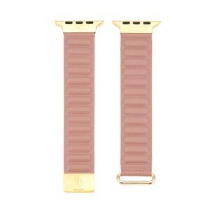 Ремешок Connect  Watch 38/40/41mm cortical back buckle magnetic suction Watch Straps Rose pink