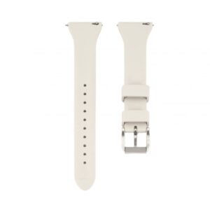 Siksniņa Connect  20mm T-buckle Silicone Loop Watch Strap (130mm M/L) Silver