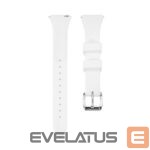 Dirželis Connect  22mm T-buckle Silicone Loop Watch Strap (130mm M/L) White