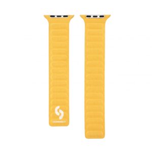 Rihm Connect  Watch 42/44/45mm Fine woven twill magnetic chain Watch Straps Yellow