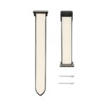 Ремешок Connect  20mm Silicone Leather Watch Straps with Magnetic White