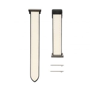 Siksniņa Connect  20mm Silicone Leather Watch Straps with Magnetic White