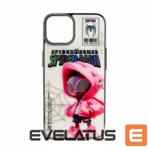 Nugarėlės dėklai iLike Apple iPhone 13 PC Silicone Case Spider Sense White Pink