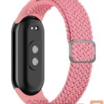 Ремешок iLike Universal Mi Band 8 wristband bracelet Braided fabric strap Pink