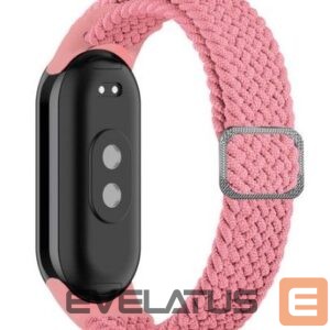Rihm iLike Universal Mi Band 8 wristband bracelet Braided fabric strap Pink