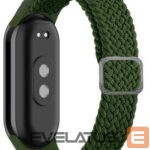 Strap iLike Universal Mi Band 8 wristband bracelet Braided fabric strap Green