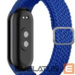 Dirželis iLike Universal Mi Band 8 wristband bracele Braided fabric strap Blue
