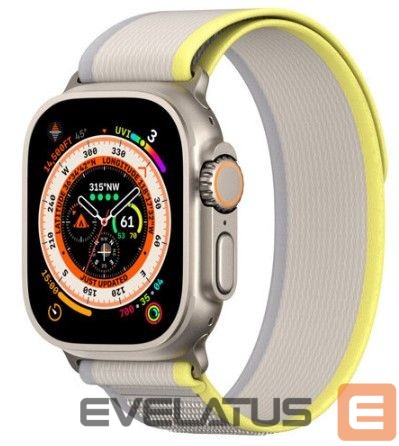 Strap Dux Ducis Sport Velcro Strap for Apple Watch 9 / 8 / 7 / 6 / SE / 5 / 4 / 3 / 2 / 1 (38, 40, 41 mm) Yellow