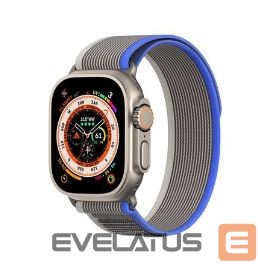 Siksniņa Dux Ducis  Sport Velcro Strap for Apple Watch 38/40/41/42MM Grey Blue